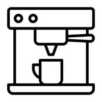 A linear design, icon of espresso vector