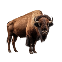 ai genererad bison klämma konst png