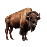 AI generated Bison clip art png