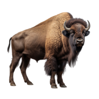 AI generated Bison clip art png