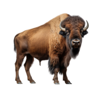 ai généré bison agrafe art png