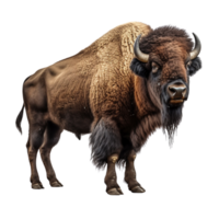 ai généré bison agrafe art png