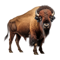 ai généré bison agrafe art png