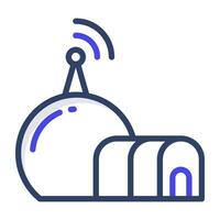 Modern design of space colonization icon vector