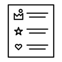 Survey form icon in unique design, feedback list concept vector