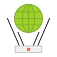 An editable design icon of hologram vector