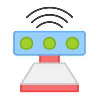 An editable design icon of sensor device vector