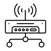 A trendy design icon of wifi network vector