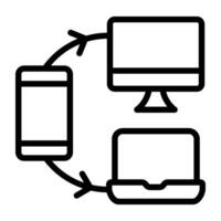 A trendy vector design of lan network