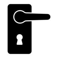 Trendy vector design of door lock