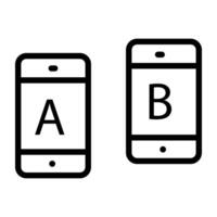 A perfect design vector of ab testing
