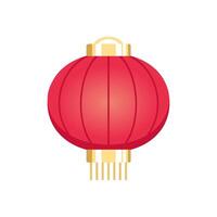 Red Round Chinese Lantern, Lunar New Year and Mid-Autumn Festival Decoration Graphic. Decorations for the Chinese New Year. Chinese lantern festival. vector