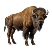 AI generated Bison clip art png