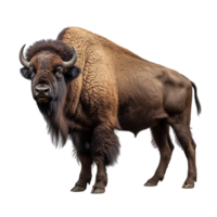 ai généré bison agrafe art png