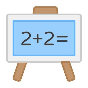 un plano diseño, icono de matemáticas conferencia vector