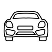 Car, linear design of private transport vector