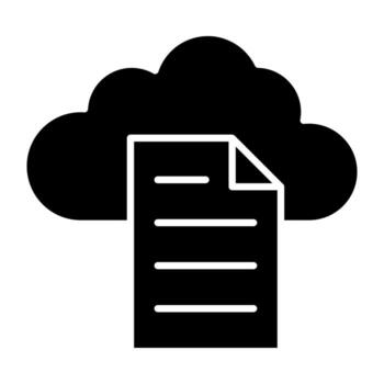 papel con nube, un icono diseño de nube archivo vector