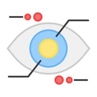 Eye tap icon in unique design vector