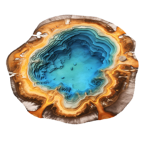 AI generated Water yellowstone gheizer clip art png