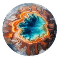 AI generated Water yellowstone gheizer clip art png