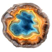 AI generated Water yellowstone gheizer clip art png