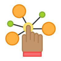 Perfect design icon of interactivity in flat style vector