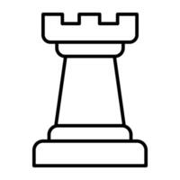 A linear design, icon of chess piece vector