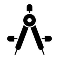 A glyph design, icon of divider vector