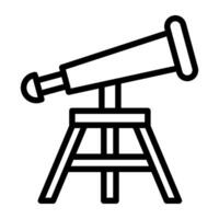 Trendy vector design of telescope icon