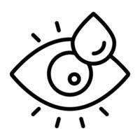 A trendy vector design of eye drop