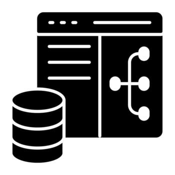 A flat design, icon of web hierarchy vector