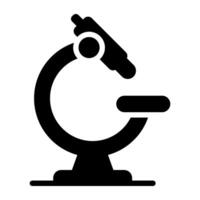 A creative design icon of microscope, lab research tool vector