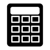 An icon design of calculator, adding device vector