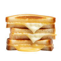 ai gerado torrada sanduíche com queijo grampo arte png