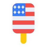 A popsicle ice candy flat icon vector