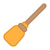 A trendy vector design of broom icon