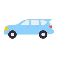 Flat vector design of comfortable car