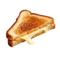 AI generated Toast sandwich with cheese clip art png