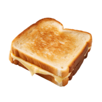 AI generated Toast sandwich with cheese clip art png