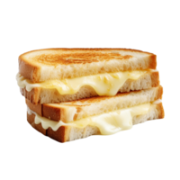 ai généré pain grillé sandwich avec fromage agrafe art png