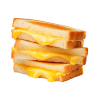 AI generated Toast sandwich with cheese clip art png