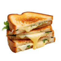 AI generated Toast sandwich with cheese clip art png