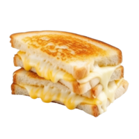 ai généré pain grillé sandwich avec fromage agrafe art png