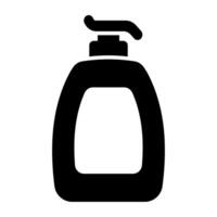 An icon design of shampoo bottle vector