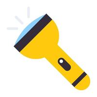 A flat design, icon of torch vector