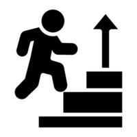 An icon design of success ladder vector