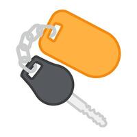 Car key icon, editable vector