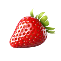 AI generated Strawberry clip art png