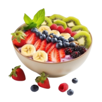 AI generated Smoothie bowl clip art png