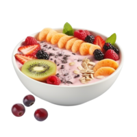 ai généré smoothie bol agrafe art png